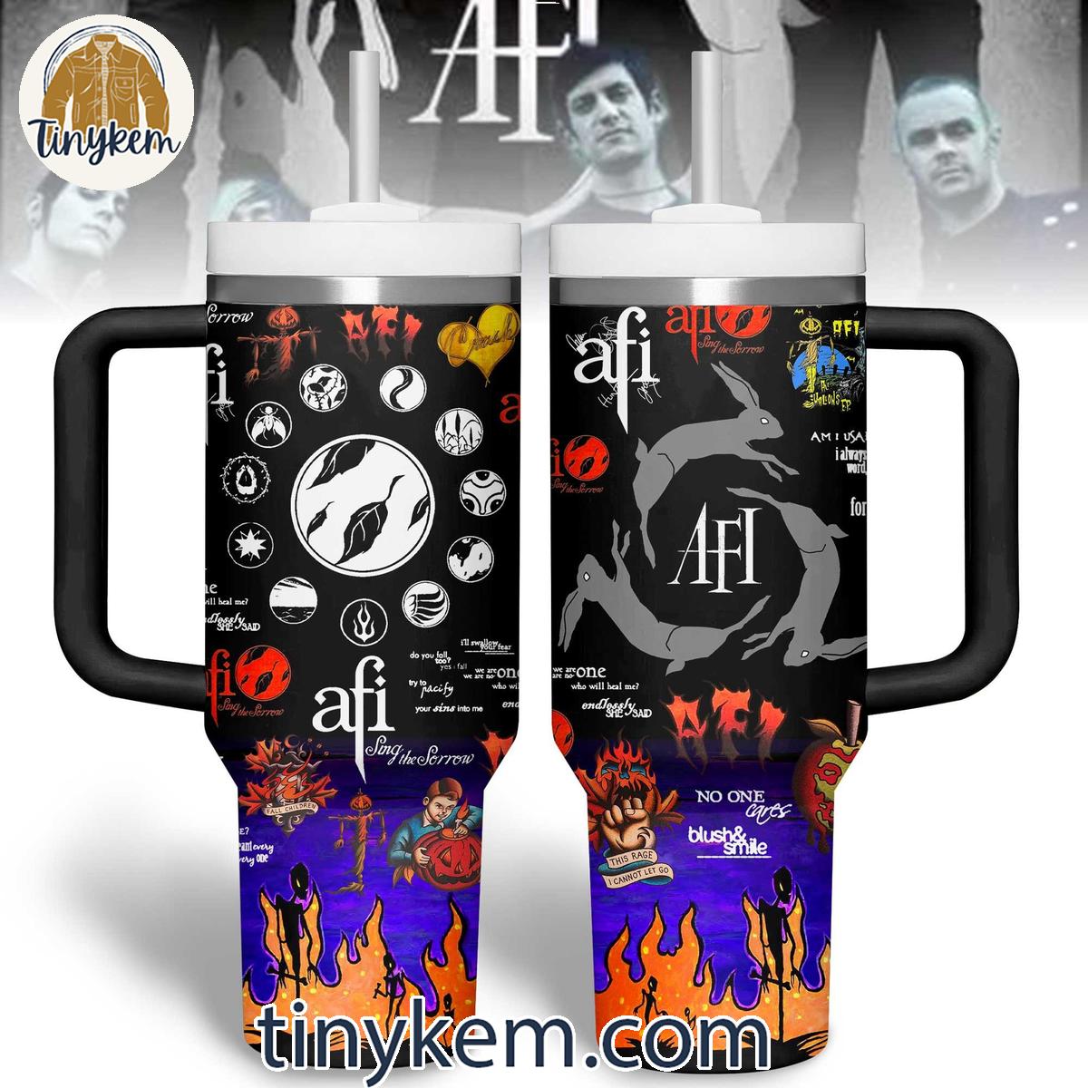 AFI 30oz or 40oz Stainless Steel Tumbler With Handle HG