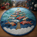 Abyssal Christmas Round Mat Rug - Nature Design | Serene Home Decor (Design 2)