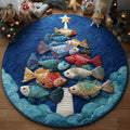 Abyssal Christmas Round Mat Rug - Nature Design | Serene Home Decor (Design 3)