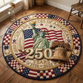 America Liberty Anniversary Round Mat Rug - Nature Design | Serene Home Decor (Design 2)