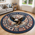 America Spirit Round Mat Rug - Nature Design | Serene Home Decor (Design 2)