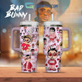 Bad Bunny Valentine Couple 30oz or 40oz Stainless Steel Tumbler With Handle HG