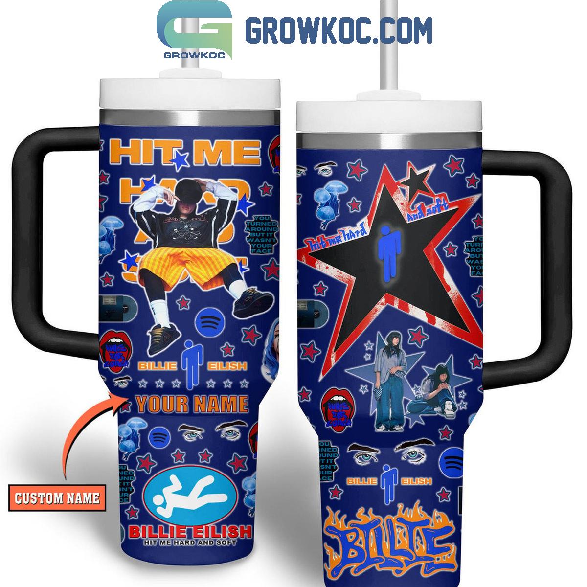 Billie Eilish See You At The Show Hit Me Hard And Soft 2024 Personalized 30oz or 30oz or 40oz Stainless Steel Tumbler With Handle HG With Handle HG