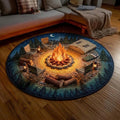 Camper Life Round Mat Rug - Nature Design | Serene Home Decor (Design 5)