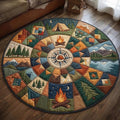Camper Life Round Mat Rug - Nature Design | Serene Home Decor (Design 2)