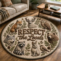 Camping Round Mat Rug - Nature Design | Serene Home Decor (Design 2)