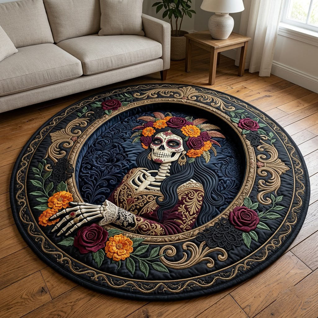 Catrina Mirror Portal Round Mat Rug - Cute Animal Design | Charming Home Decor