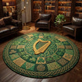 Celtic Melody Round Mat Rug - Nature Design | Serene Home Decor