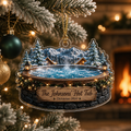 2D Flat Personalized Hot Tub Christmas Ornament Custom Name 2D Flat Acrylic Spa Holiday Keepsake 2026
