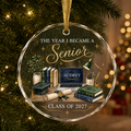 Personalized Senior Ornament, Senior Year Ornament, High School Graduation Gift For Senior, Class of 2027, College Senior Christmas Ornament