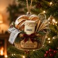 Personalized Sourdough Starter Ornament, Custom Bread Baker Gift, Sourdough Bread Loaf Keepsake,Foodie Christmas Decor, Kitchen Holiday Gift