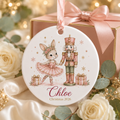 Personalized Nutcracker Ornament, Custom Name Bunny Ballerina Ceramic Ornament, Girl Christmas Keepsake, Daughter Gift 2026