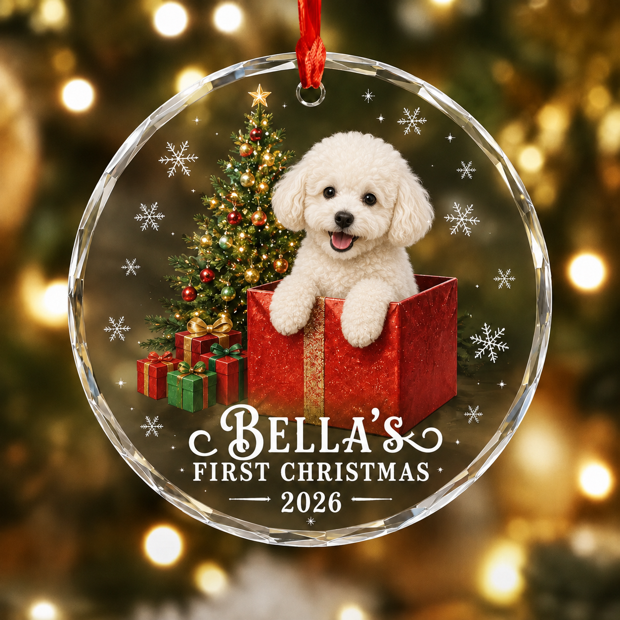 Personalization Pet First Christmas Ornament, Pet's First Christmas Ornament, Dog Lover Gift, Christmas Decoration (Copy)