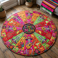 Cinco de Mayo Round Mat Rug - Nature Design | Serene Home Decor (Design 5)