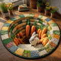 Easter Bunny Round Mat Rug - Nature Design | Serene Home Decor (Design 11)