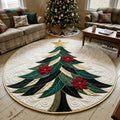 Evergreen Elegance Round Mat Rug - Nature Design | Nature Round Rug