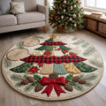 Evergreen Elegance Round Mat Rug - Nature Design | Nature Round Carpet