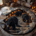Forest Guardian Round Mat Rug - Nature Design | Serene Home Decor (Design 24)