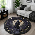 Gothic Skull Round Mat Rug - Nature Design | Serene Home Decor (Design 2)