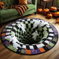 Halloween Round Mat Rug - Nature Design | Serene Home Decor (Design 3)