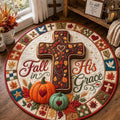 Harvest Faith Round Mat Rug - Nature Design | Serene Home Decor