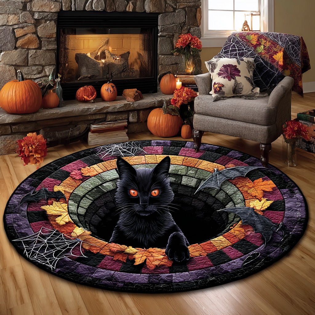 Haunted Eyes Round Mat Rug - Nature Design | Serene Home Decor