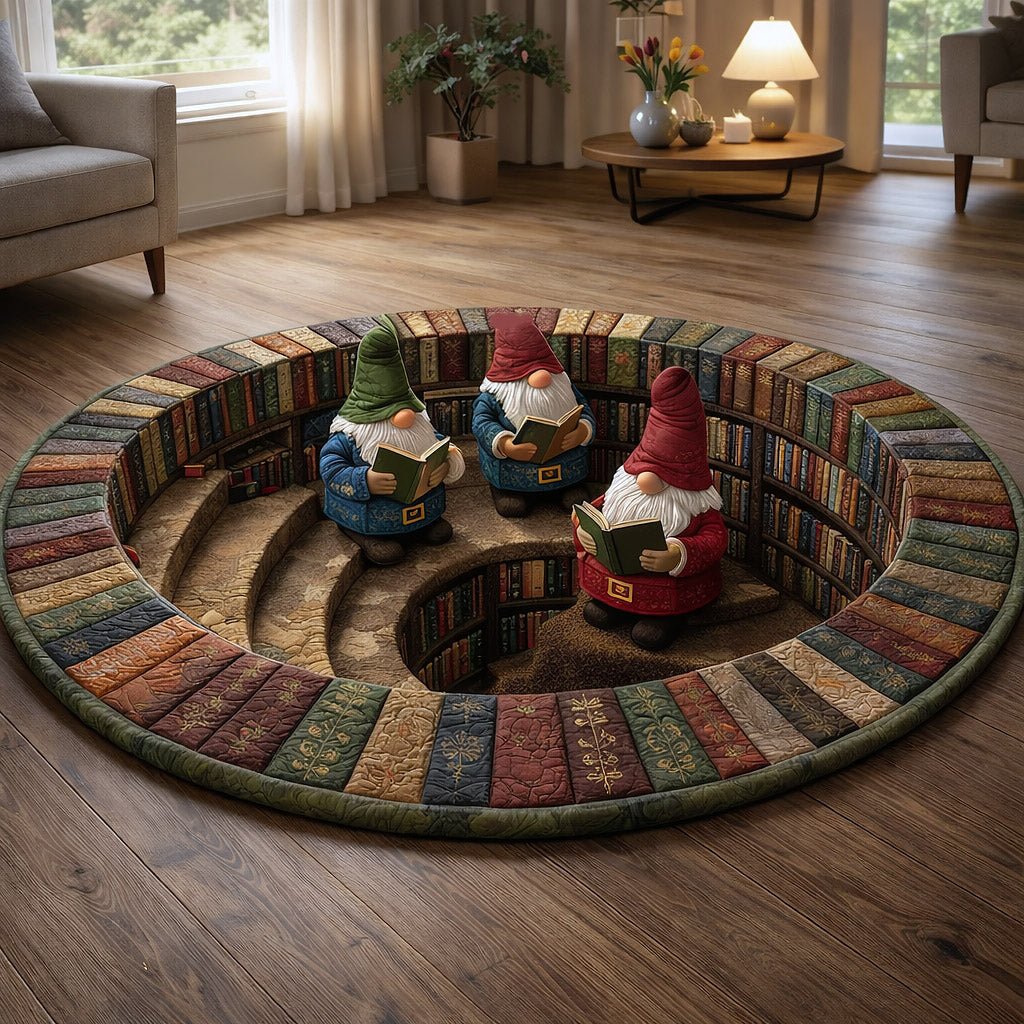 Hidden Library Round Mat Rug - Nature Design | Serene Home Decor (Design 11)