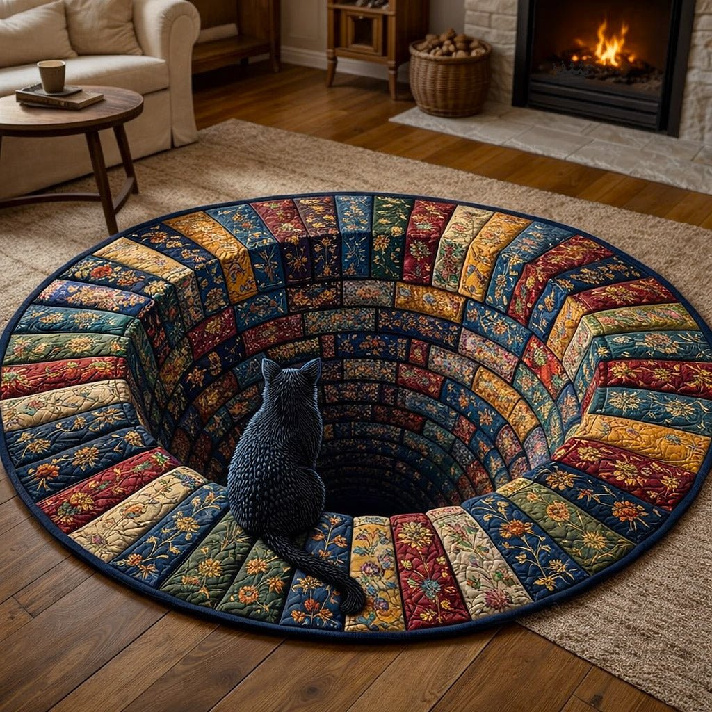 Hidden Library Round Mat Rug - Nature Design | Serene Home Decor (Design 13)