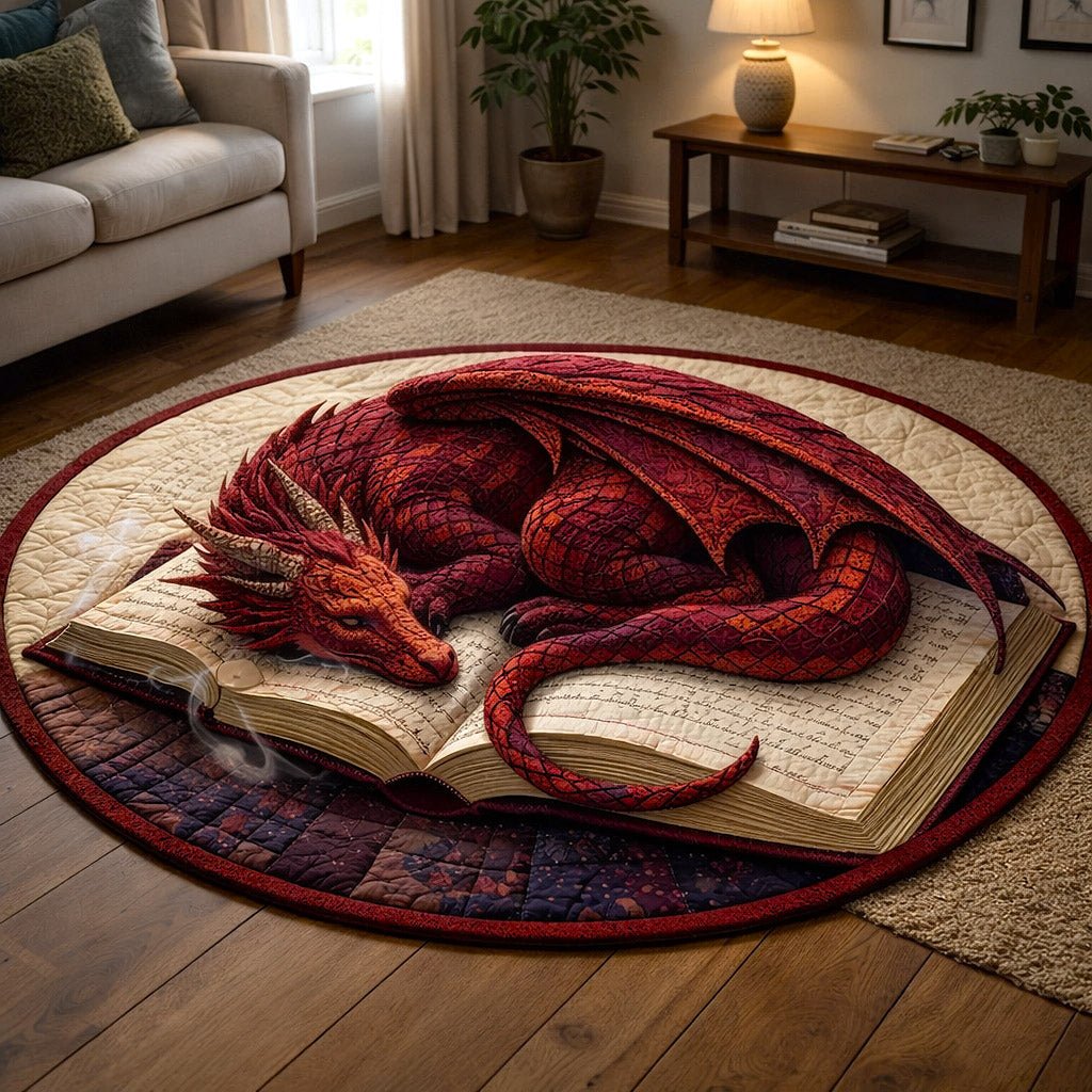 Hidden Library Round Mat Rug - Nature Design | Serene Home Decor (Design 9)
