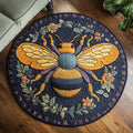 Honey Garden Round Mat Rug - Nature Design | Serene Home Decor (Design 2)