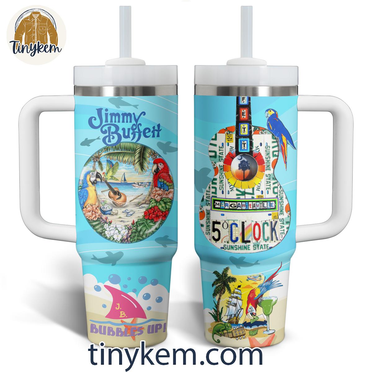 Jimmy Buffett Margaritaville At 5 Oclock In Sunshine State 30oz or 40oz Stainless Steel Tumbler With Handle HG