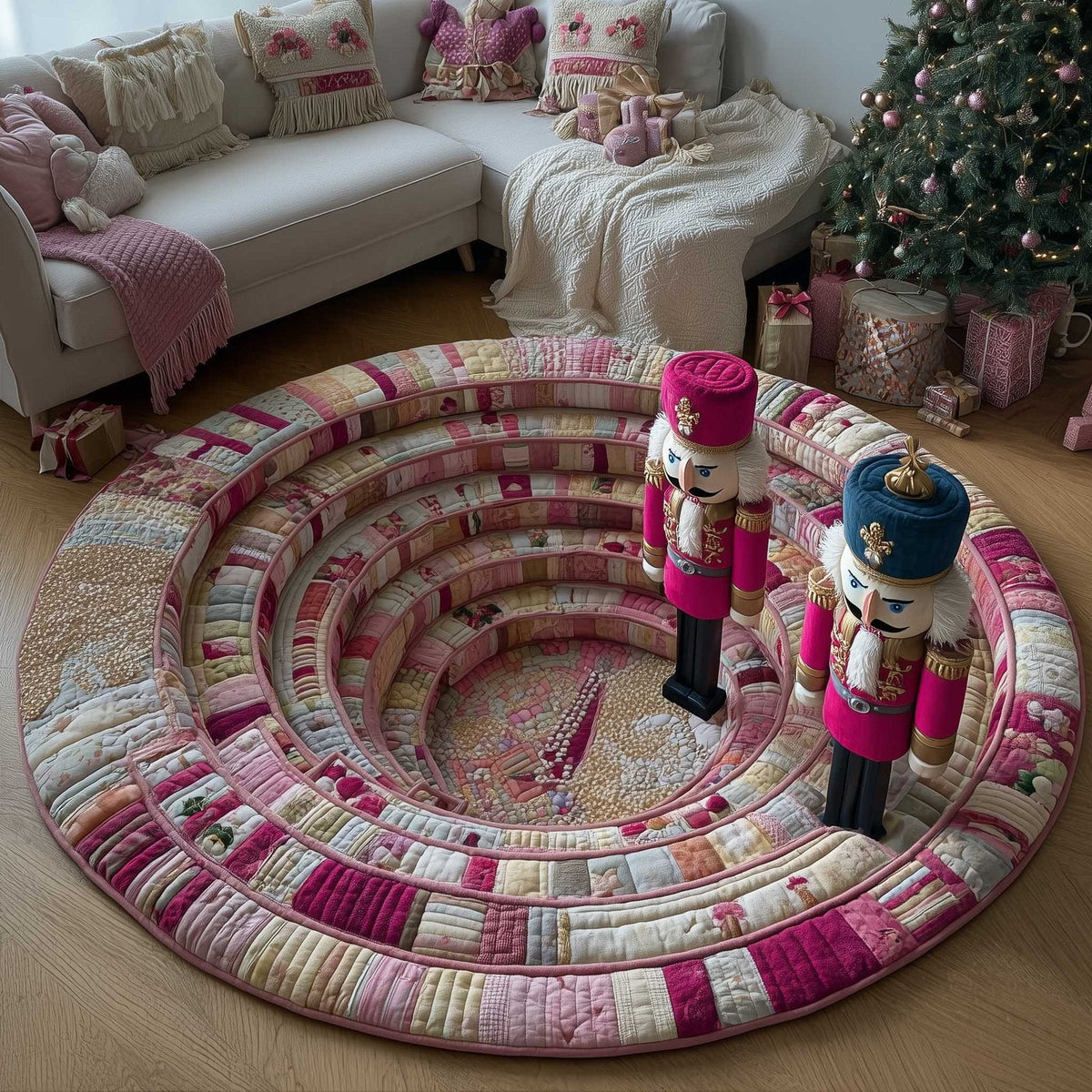 Jolly Workshop Round Mat Rug - Nature Design | Serene Home Decor (Design 41)