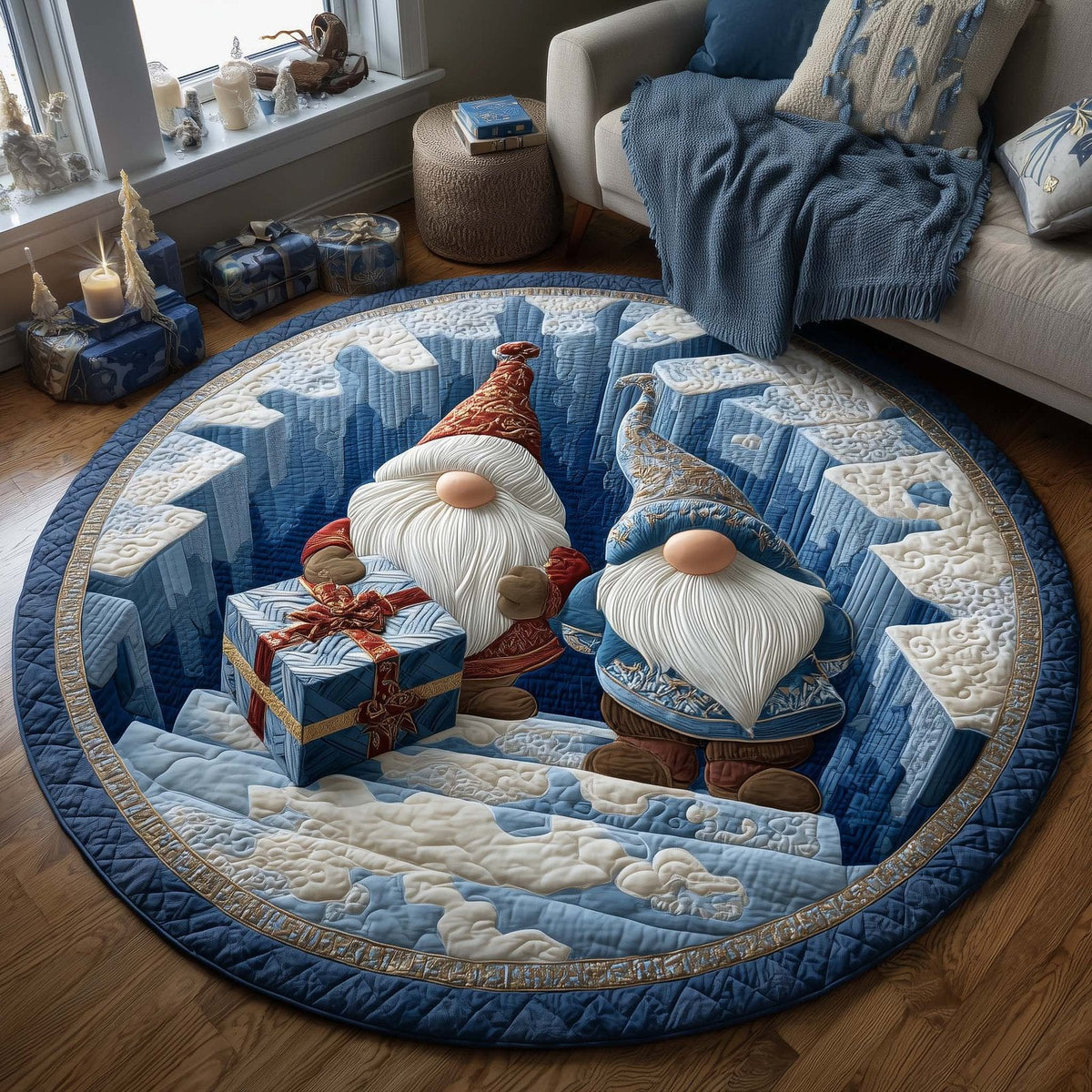 Jolly Workshop Round Mat Rug - Nature Design | Serene Home Decor (Design 52)