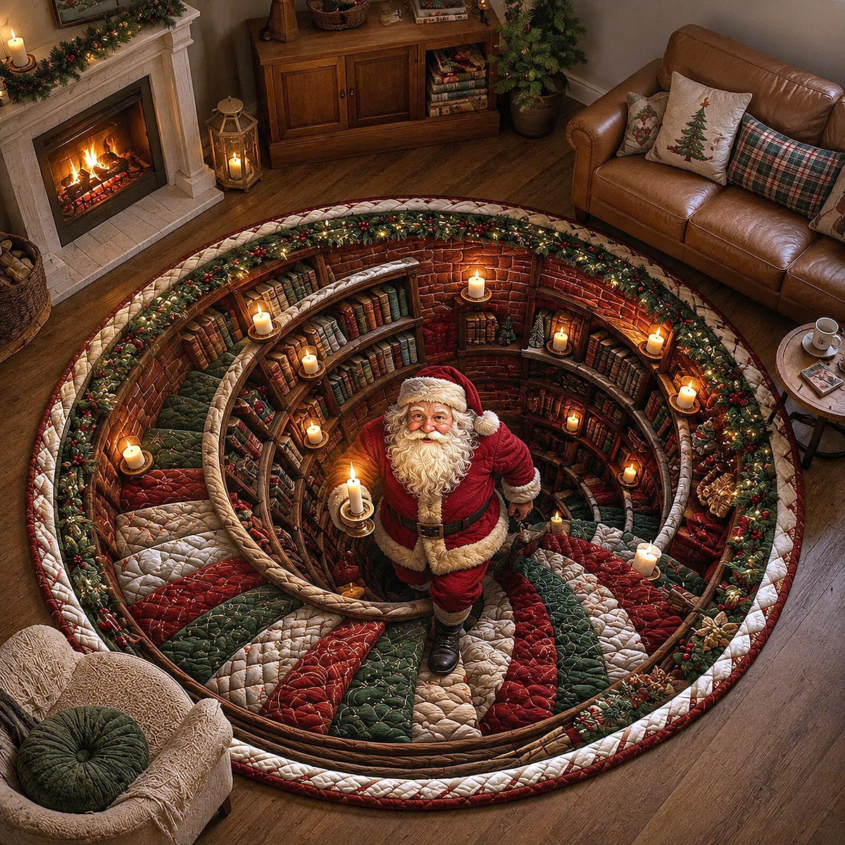 Jolly Workshop Round Mat Rug - Nature Design | Serene Home Decor
