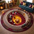 Jolly Workshop Round Mat Rug - Nature Design | Nature Non-Slip Round Rug