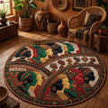 Juneteenth Queens Round Mat Rug - Nature Design | Serene Home Decor (Design 2)
