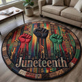 Juneteenth Round Mat Rug - Nature Design | Serene Home Decor (Design 7)