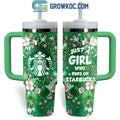 Just A Girl Who Runs On Starbucks Fan 30oz or 40oz Stainless Steel Tumbler With Handle HG