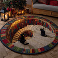 Library Guardian Round Mat Rug - Nature Design | Serene Home Decor (Design 7)