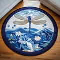 Luminous Flight Round Mat Rug - Nature Design | Serene Home Decor (Design 2)