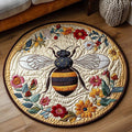 Meadow Whisper Round Mat Rug - Nature Design | Serene Home Decor (Design 2)