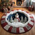 Merry Glow Round Mat Rug - Nature Design | Serene Home Decor (Design 2)