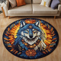 Moonlit Path Round Mat Rug - Nature Design | Serene Home Decor (Design 2)