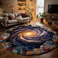 Mystic Nebula Round Mat Rug - Nature Design | Serene Home Decor