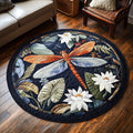 Mystic Wings Round Mat Rug - Nature Design | Serene Home Decor (Design 5)