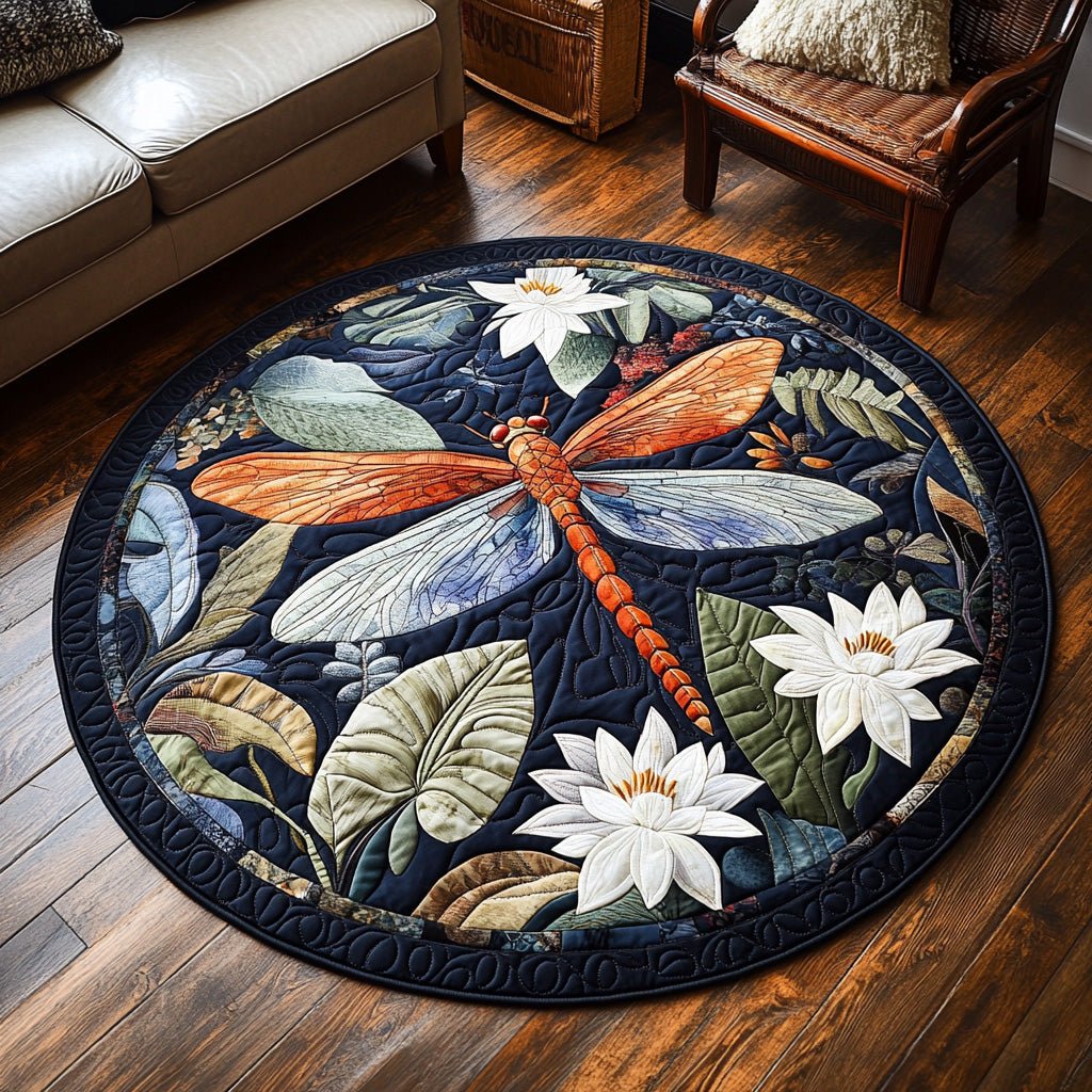 Mystic Wings Round Mat Rug - Nature Design | Serene Home Decor (Design 5)