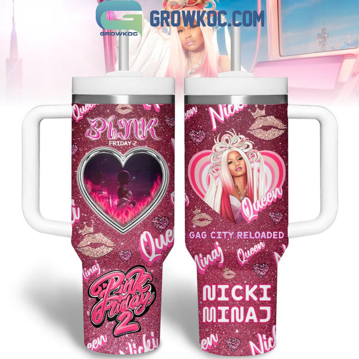 Nicki Minaj Gag City Reloaded Queen 30oz or 30oz or 40oz Stainless Steel Tumbler With Handle HG With Handle HG
