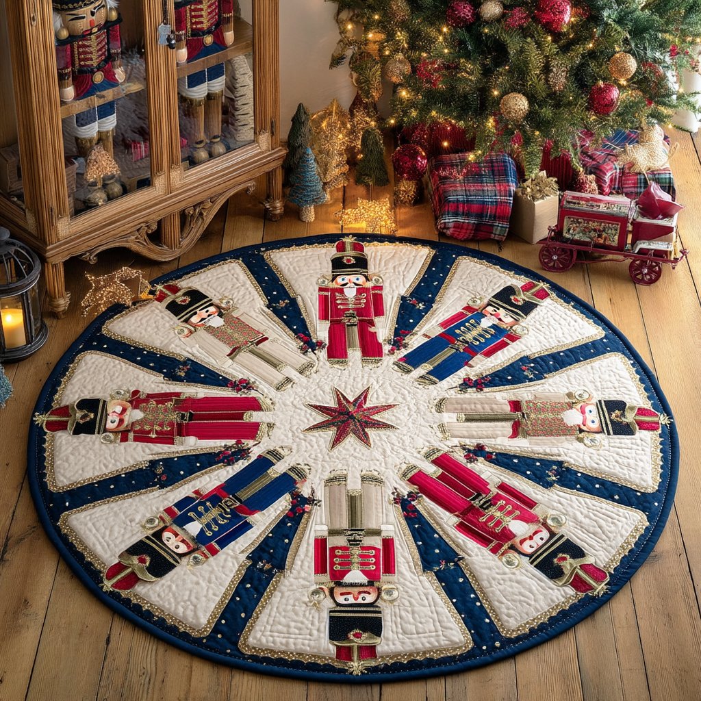 Nutcracker Guard Round Mat Rug - Nature Design | Serene Home Decor (Design 2)