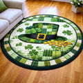 Patrick Day Round Mat Rug - Nature Design | Serene Home Decor (Design 3)