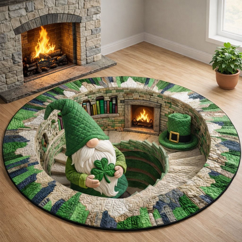 Patrick Day Round Mat Rug - Nature Design | Serene Home Decor (Design 2)